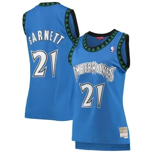 Exquisito Kevin Garnett Minnesota Timberwolves Women's Hardwood Classics Swingman Jersey Blue  para los verdaderos seguidores
