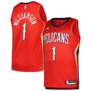 Atractivo Único Sofisticado Zion Williamson New Orleans Pelicans Jordan Brand Swingman Player Jersey Statement Edition Red  para los verdaderos seguidores