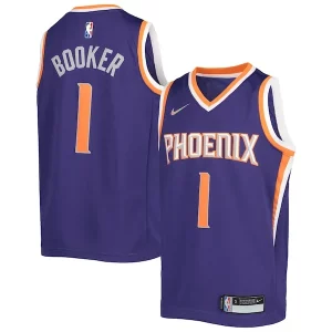 Delicioso Genial Devin Booker Phoenix Suns Nike Youth 2021/22 Diamond Swingman Jersey Icon Edition Purple  para los verdaderos seguidores