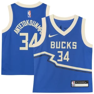 Cool Magnífico Giannis Antetokounmpo Milwaukee Bucks Nike Toddler 2024/25 Swingman Player Jersey City Edition Royal  para los verdaderos seguidores