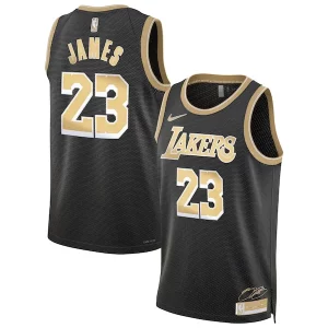 Comodo Fantástico Perfecto LeBron James Los Angeles Lakers Nike Unisex Select Series Swingman Jersey Black  para los verdaderos seguidores