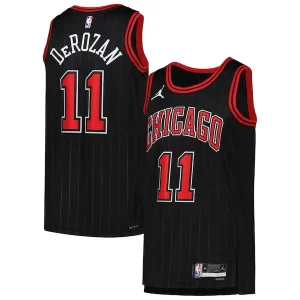Moderno DeMar DeRozan Chicago Bulls Jordan Brand Unisex Swingman Jersey Statement Edition Black  para los verdaderos seguidores