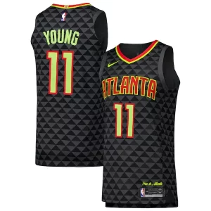 Bonito Hermoso Trae Young Atlanta Hawks Nike Authentic Player Jersey Icon Edition Black  para los verdaderos seguidores