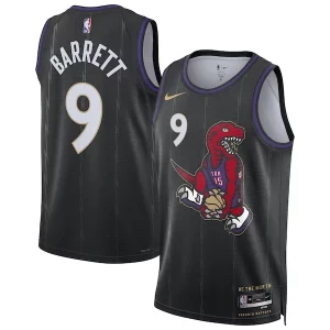 Perfecto RJ Barrett Toronto Raptors Nike Unisex 2024/25 Swingman Player Jersey City Edition Black  para los verdaderos seguidores