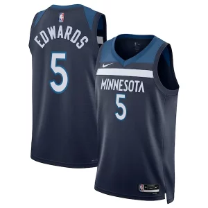 Comodo Anthony Edwards Minnesota Timberwolves Nike Unisex Swingman Replica Jersey Icon Edition Navy  para los verdaderos seguidores
