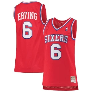 Atractivo Exquisito Increíble Julius Erving Philadelphia 76ers Women's 1982/83 Hardwood Classics Swingman Jersey Red  para los verdaderos seguidores