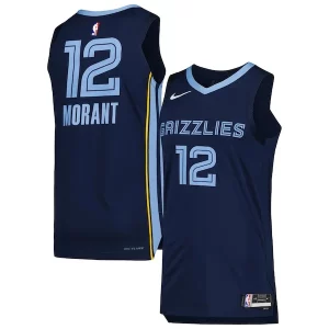 Genial Ideal Ja Morant Memphis Grizzlies Nike Authentic Jersey Association Edition Navy  para los verdaderos seguidores