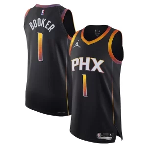 Lujoso Devin Booker Phoenix Suns Jordan Brand Authentic Player Jersey Statement Edition Black  para los verdaderos seguidores