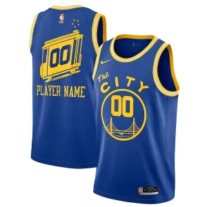 Elegante Golden State Warriors Nike 2020/21 Hardwood Classics Swingman Custom Jersey Blue  para los verdaderos seguidores
