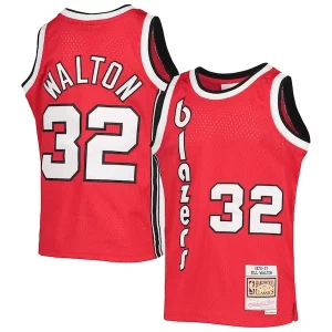 Moderno Maravilloso Único Bill Walton Portland Trail Blazers Youth 1976/77 Hardwood Classics Swingman Jersey Black  para los verdaderos seguidores