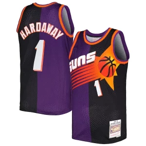 Elegante Penny Hardaway Phoenix Suns Hardwood Classics 1999/00 Split Swingman Jersey Purple/Black  para los verdaderos seguidores