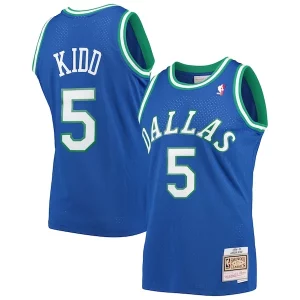 Versátil Hermoso Jason Kidd Dallas Mavericks 1994/95 Hardwood Classics Swingman Jersey Blue  para los verdaderos seguidores