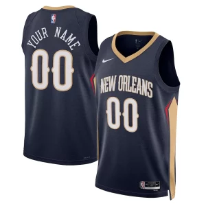Moderno Fácil de llevar Maravilloso New Orleans Pelicans Nike Unisex 2022/23 Swingman Custom Jersey Navy Icon Edition  para los verdaderos seguidores