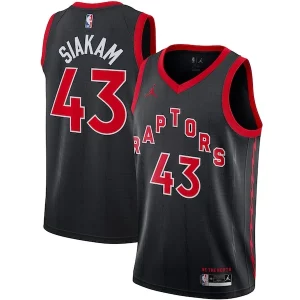 Perfecto Pascal Siakam Toronto Raptors Jordan Brand 2020/21 Swingman Jersey Statement Edition Black  para los verdaderos seguidores