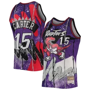 Moderno Original Bonito Vince Carter Toronto Raptors Hardwood Classics 1998/99 Hyper Hoops Swingman Jersey Purple  para los verdaderos seguidores