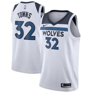 Hermoso Encantador Fácil de llevar Karl Anthony Towns Minnesota Timberwolves Nike Swingman Jersey White Association Edition  para los verdaderos seguidores