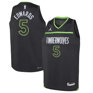 Perfecto Moderno Anthony Edwards Minnesota Timberwolves Jordan Brand Youth Swingman Jersey Statement Edition Black  para los verdaderos seguidores