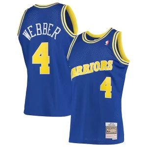 Maravilloso Bonito Delicioso Chris Webber Golden State Warriors 1993/94 Hardwood Classics Swingman Jersey Royal  para los verdaderos seguidores