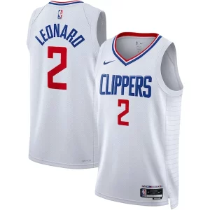 Duradero Genial Kawhi Leonard LA Clippers Nike Unisex Swingman Jersey Association Edition White/Royal  para los verdaderos seguidores