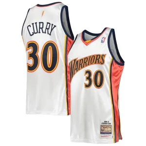 Elegante Fantástico Exquisito Stephen Curry Golden State Warriors 2009/10 Hardwood Classics Authentic Jersey White  para los verdaderos seguidores