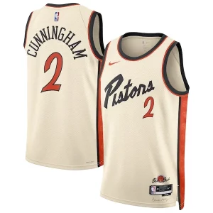 Fácil de llevar Cade Cunningham Detroit Pistons Nike Unisex 2024/25 Swingman Player Jersey City Edition White  para los verdaderos seguidores