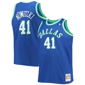 Increíble Dirk Nowitzki Dallas Mavericks Big & Tall 1998/99 Hardwood Classics Swingman Jersey Blue  para los verdaderos seguidores