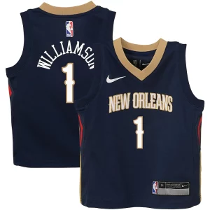 Fantástico Zion Williamson New Orleans Pelicans Nike Preschool Swingman Player Jersey Icon Edition Navy  para los verdaderos seguidores