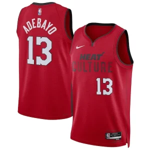 Fácil de llevar Bam Adebayo Miami Heat Nike Unisex 2024/25 Swingman Player Jersey City Edition Red  para los verdaderos seguidores