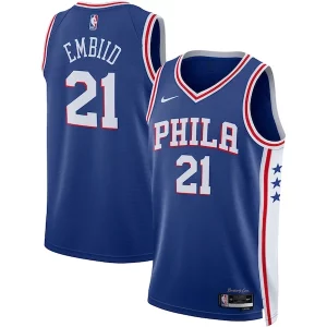 Encantador Joel Embiid Philadelphia 76ers Nike Unisex Swingman Jersey Icon Edition Royal/White  para los verdaderos seguidores
