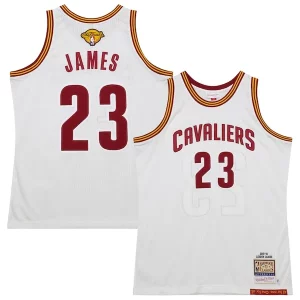 Chulo LeBron James Cleveland Cavaliers 2015/16 Hardwood Classics Authentic Jersey White  para los verdaderos seguidores