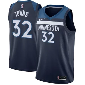 Maravilloso Karl Anthony Towns Minnesota Timberwolves Nike Swingman Jersey Navy Icon Edition  para los verdaderos seguidores