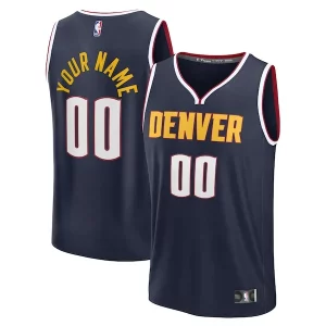 Comodo Denver Nuggets Fast Break Custom Jersey Icon Edition Navy/Blue  para los verdaderos seguidores