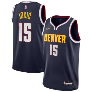 Clásico Nikola Jokic Denver Nuggets Nike Youth Swingman Jersey Icon Edition Navy  para los verdaderos seguidores