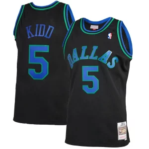 Genial Jason Kidd Dallas Mavericks 1994/95 Hardwood Classics Reload 2.0 Swingman Jersey Black  para los verdaderos seguidores