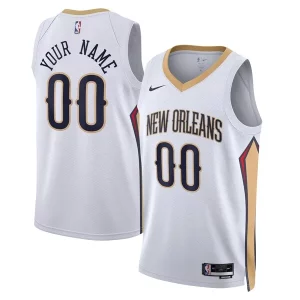 Original New Orleans Pelicans Nike Unisex Swingman Custom Jersey White Association Edition  para los verdaderos seguidores