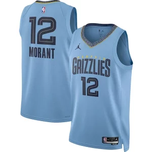 Fantástico Moderno Increíble Ja Morant Memphis Grizzlies Jordan Brand Unisex Swingman Jersey Statement Edition Light Blue  para los verdaderos seguidores