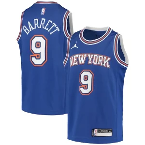 Chulo RJ Barrett New York Knicks Jordan Brand Youth 2020/21 Swingman Player Jersey Statement Edition Blue  para los verdaderos seguidores