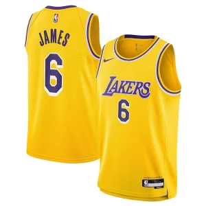 Fácil de llevar LeBron James Los Angeles Lakers Nike Youth Swingman Jersey Icon Edition Gold  para los verdaderos seguidores