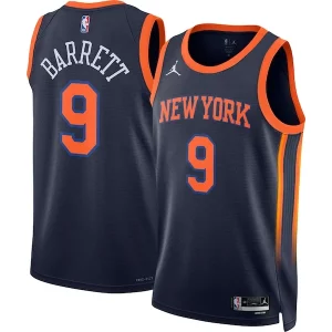 Elegante Estupendo RJ Barrett New York Knicks Jordan Brand Unisex Swingman Jersey Statement Edition Navy  para los verdaderos seguidores