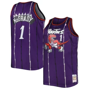 Hermoso Original Tracy McGrady Toronto Raptors Big & Tall Hardwood Classics 1998/99 Swingman Jersey Purple  para los verdaderos seguidores