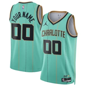 Duradero Elegante Charlotte Hornets Jordan Brand Unisex 2024/25 Custom Swingman Jersey City Edition Mint  para los verdaderos seguidores