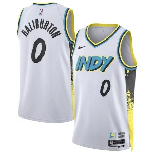 Bonito Hermoso Tyrese Haliburton Indiana Pacers Nike Unisex 2024/25 Swingman Player Jersey City Edition White  para los verdaderos seguidores