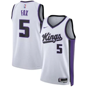 Magnífico Chulo Maravilloso De'Aaron Fox Sacramento Kings Nike Unisex Swingman Jersey Association Edition White  para los verdaderos seguidores