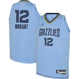 Único Moderno Ja Morant Memphis Grizzlies Jordan Brand Youth Swingman Jersey Statement Edition Light Blue  para los verdaderos seguidores