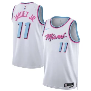 Lujoso Elegante Perfecto Jaime Jaquez Jr. Miami Heat Nike Unisex 2024/25 Swingman Player Jersey City Edition White  para los verdaderos seguidores