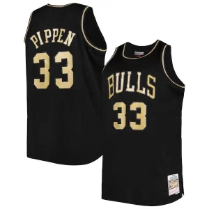 Elegante Scottie Pippen Chicago Bulls Big & Tall Hardwood Classics 1997/98 Swingman Jersey Black  para los verdaderos seguidores