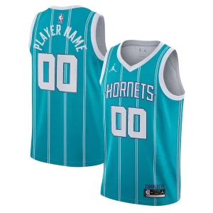Versátil Sofisticado Clásico Charlotte Hornets Jordan Brand 2020/21 Swingman Custom Jersey Icon Edition Teal  para los verdaderos seguidores