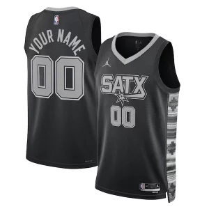 Ideal Comodo San Antonio Spurs Jordan Brand Unisex 2022/23 Swingman Custom Jersey Statement Edition Black  para los verdaderos seguidores