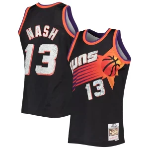 Duradero Steve Nash Phoenix Suns 1996/97 Hardwood Classics NBA 75th Anniversary Diamond Swingman Jersey Black  para los verdaderos seguidores